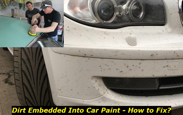 dirt embedded into car paint